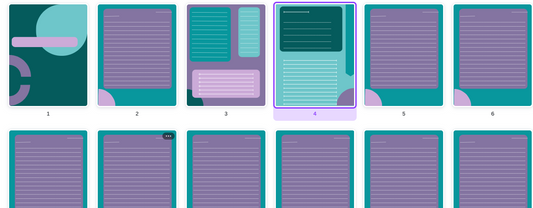 Blue and Purple Themed Digital Planner Full Set