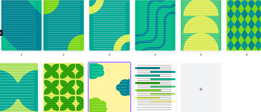 Blue and Green Planner Inserts (digital download) Lined